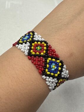 Handmade Multicolor Seed Bead Bracelet - Women Jewelry